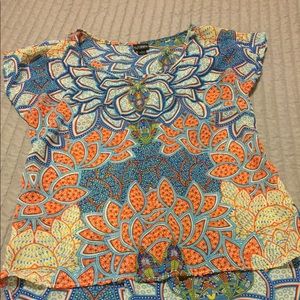 Pretty beaded shear top